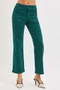 RISEN High Rise Ankle Flare Patch Pocket Jeans