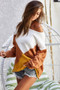 BiBi Color Block Geometric Sweater