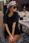 BiBi Mineral Washed Pull Over with Twist Knitted
