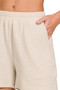 Zenana Cotton Slub Short Pants