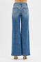 RISEN High Rise Wide Leg Jenas with Front Yoke and Heart Back Pocket