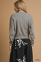 Umgee Chunky Cable Knit V-Neck Button-Up Cardigan