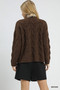 Umgee Cable Knit Cozy Sweater