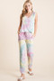 BiBi Tie Dye French Terry Casual Pants