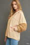 Umgee Sequined French Terry Jacket