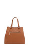 Nicole Lee USA Monogram Pattern Handbag with Rhinestones Decor
