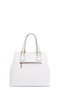 Nicole Lee USA Monogram Pattern Handbag with Rhinestones Decor