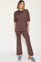 Basic Bae Full Size Bamboo Drop Shoulder T-Shirt and Flare Pants Set
