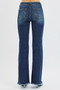RISEN Full Size Tummy Control Mid Rise Flare Jeans Plus Size