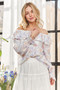 ADORA Ruffled Off Shoulder Floral Blouse