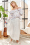 ADORA Ruffled Off Shoulder Floral Blouse