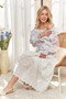 ADORA Ruffled Off Shoulder Floral Blouse