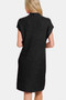 Zenana Mock Neck Short Sleeve Sweater Dress