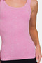 Zenana Ribbed Scoop Neck Tank