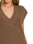 Zenana Oversized Sweater Vest with Side Slit