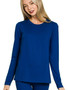 Zenana Microfiber Round Neck Top and Leggings Set