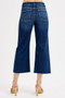 RISEN Full Size Tummy Control High Rise Crop Wide Jeans Plus Size