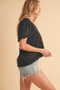 Aemi+Co V-Neck Short Sleeve T-Shirt