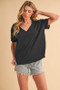 Aemi+Co V-Neck Short Sleeve T-Shirt