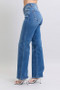 Judy Blue Full Size High Waist V-Front Vintage Wash Straight Jeans Plus Size