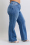 Judy Blue Full Size High Waist V-Front Vintage Wash Straight Jeans Plus Size