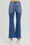 RISEN Full Size Distressed High Rise Crop Flare Jeans