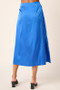 Mittoshop Side Slit Satin Midi Skirt