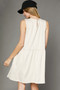 Umgee Round Neck Sleeveless Tank Dress with Pockets