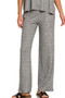 Zenana Soft Melange Short Sleeve Tee & Long Pants Set
