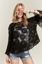 ADORA  Bell Sleeve Crochet Top