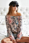 BiBi Tie Dye Terry Knit Terry Top