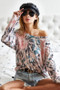 BiBi Tie Dye Terry Knit Terry Top