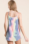 BiBi Tie Dye Terry Camisole with Caged Neck