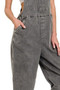 Zenana Washed Knot Strap Relaxed Fit Overalls
