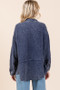 Mittoshop Textured Collared Neck Long Sleeve Shirt