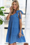 ADORA V-Neck Tie Shoulder Dress