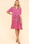 Haptics Johnny Collar Babydoll Dress with Side Pockets