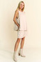 Davi & Dani Contrast Seam Top and Short Set