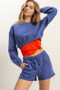 HYFVE Crew Neck Long Sleeve Crop Sweatshirt