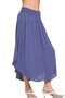 Zenana Woven Crinkle Smocked Waist Maxi Skirt W Pockets