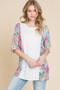 BOMBOM Floral Round Neck Half Sleeve T-Shirt