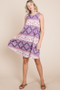 BOMBOM Bohemian Print Sleeveless Dress