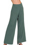 Zenana Viscose Ribbed Sweater Pants