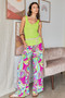 Mittoshop Abstract Print Elastic Waist Wide Leg Pants