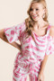BiBi Zebra Print French Terry Top and Pants Set