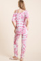 BiBi Zebra Print French Terry Top and Pants Set