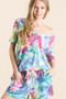 BiBi Tie Dye French Terry Casual Shorts