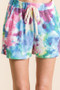 BiBi Tie Dye French Terry Casual Shorts