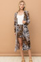 And The Why Animal Print Kimono and Shorts Set