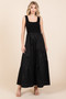 Mittoshop Mix Media Square Neck Maxi Dress